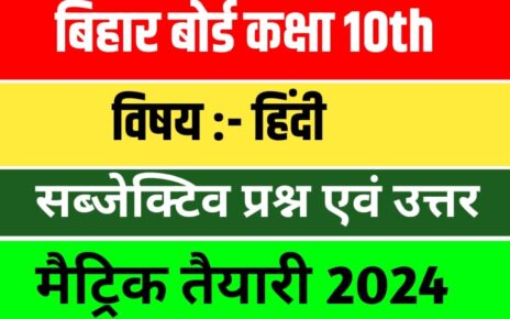 10th Hindi Examination 2024